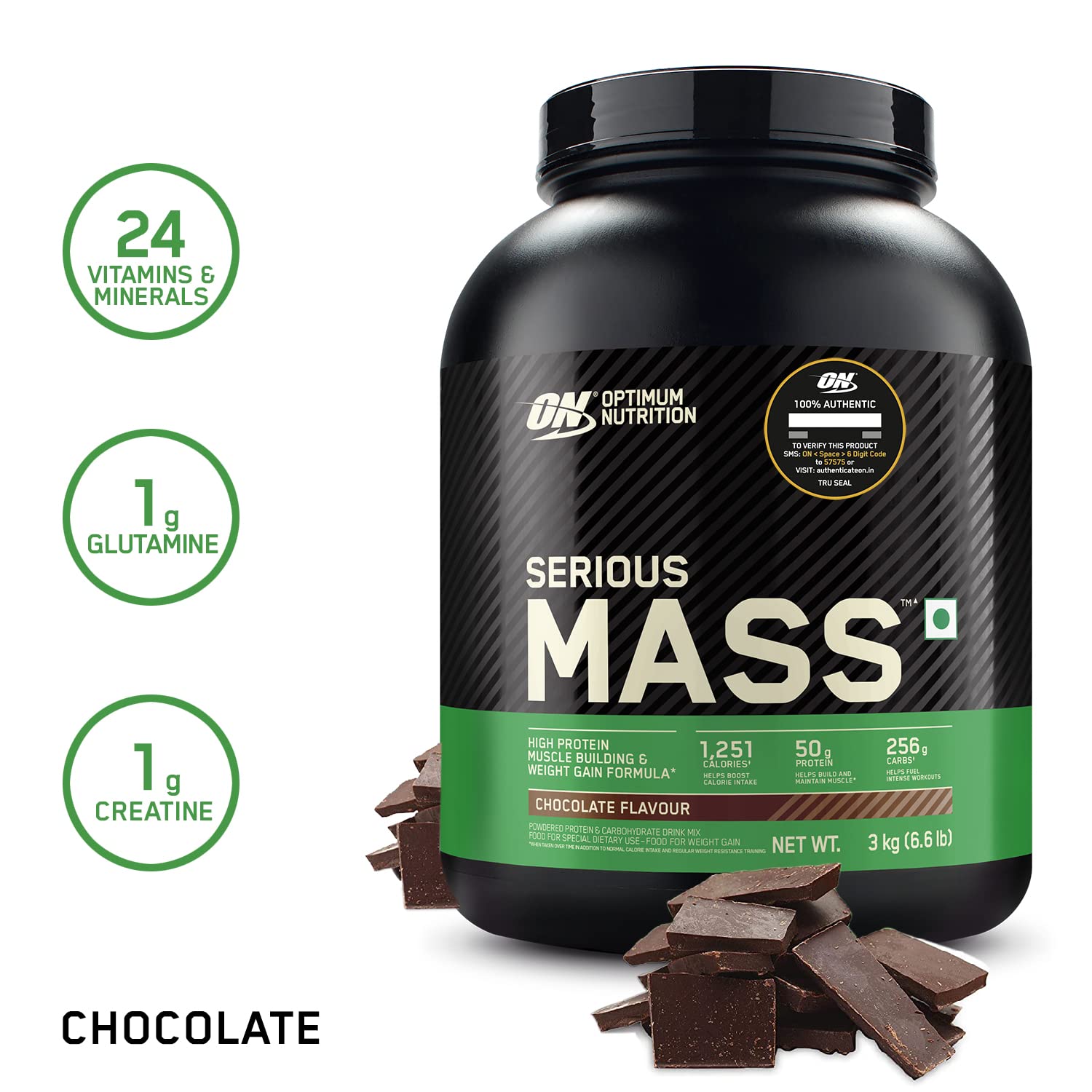 ON Optimum Nutrition Serious Mass, (3 kg | 6.6 lbs, 9 servings)